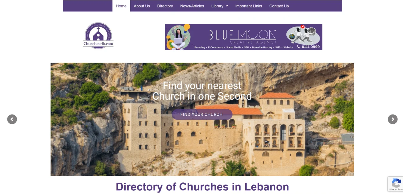 Directory of Churches — published project visual 1